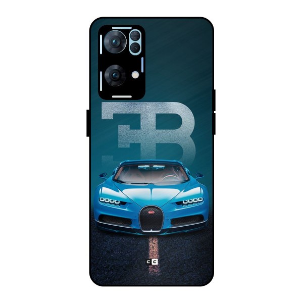 Wonderful Supercar Metal Back Case for Oppo Reno7 Pro 5G