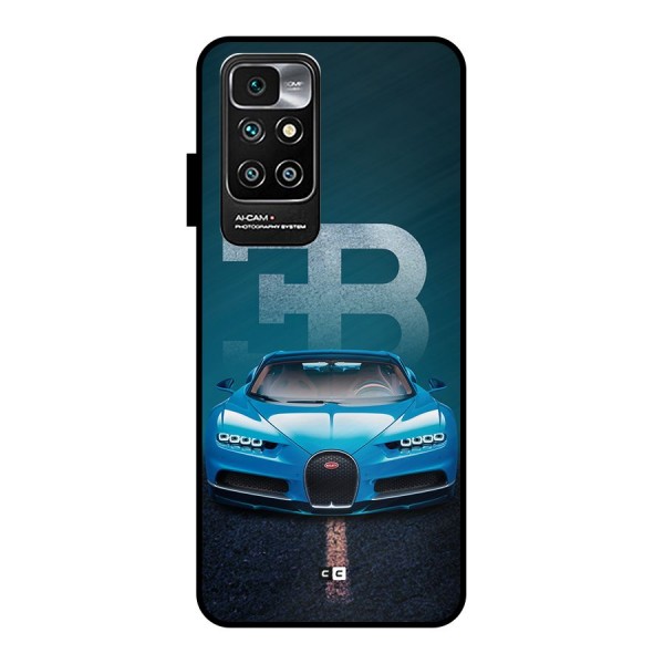 Wonderful Supercar Metal Back Case for Redmi 10 Prime