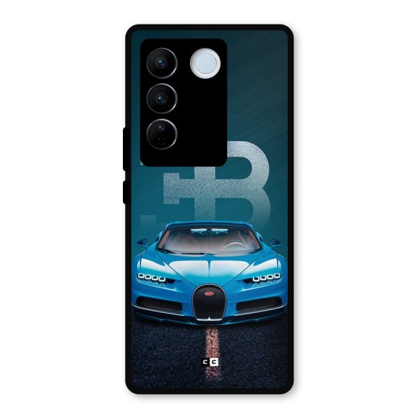 Wonderful Supercar Metal Back Case for Vivo V27 Pro