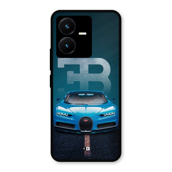 Wonderful Supercar Metal Back Case for Vivo Y22s