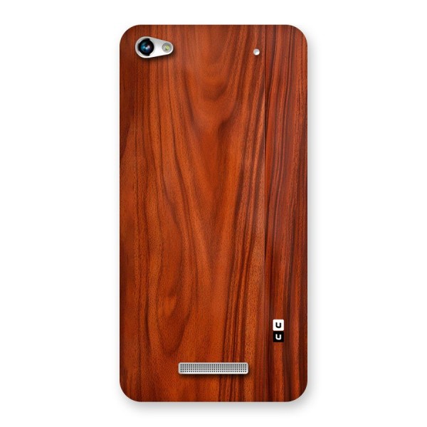 Wooden Texture Printed Back Case for Canvas Hue 2 A316