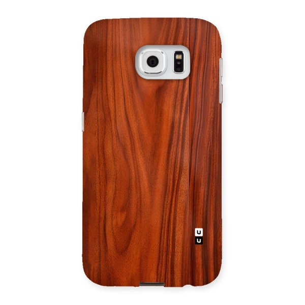 Wooden Texture Printed Back Case for Galaxy S6