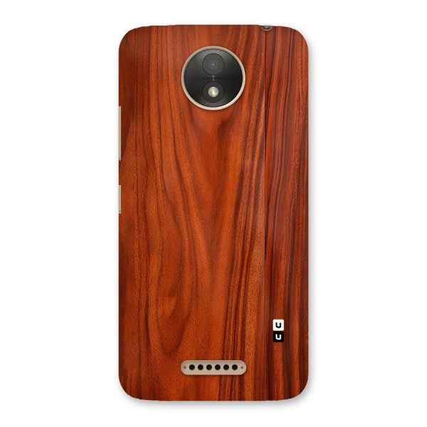 Wooden Texture Printed Back Case for Moto C Plus