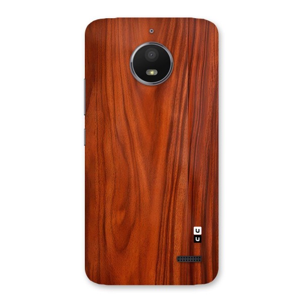 Wooden Texture Printed Back Case for Moto E4