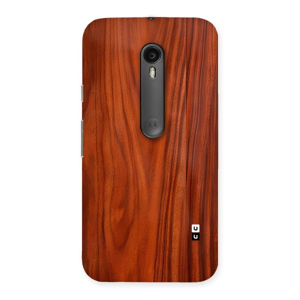 Wooden Texture Printed Back Case for Moto G3