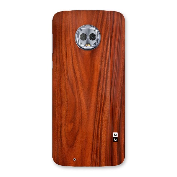 Wooden Texture Printed Back Case for Moto G6