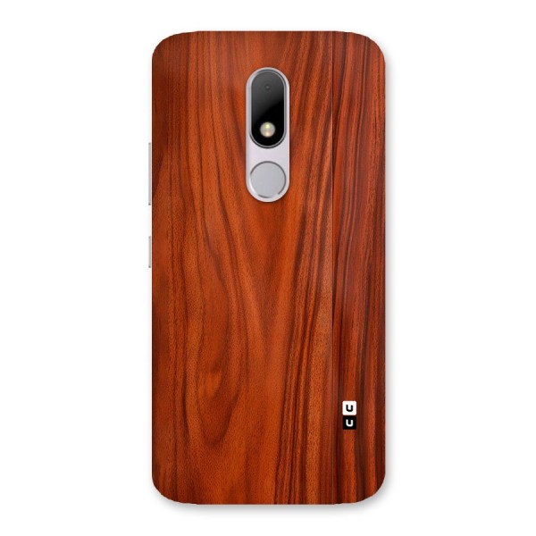 Wooden Texture Printed Back Case for Moto M