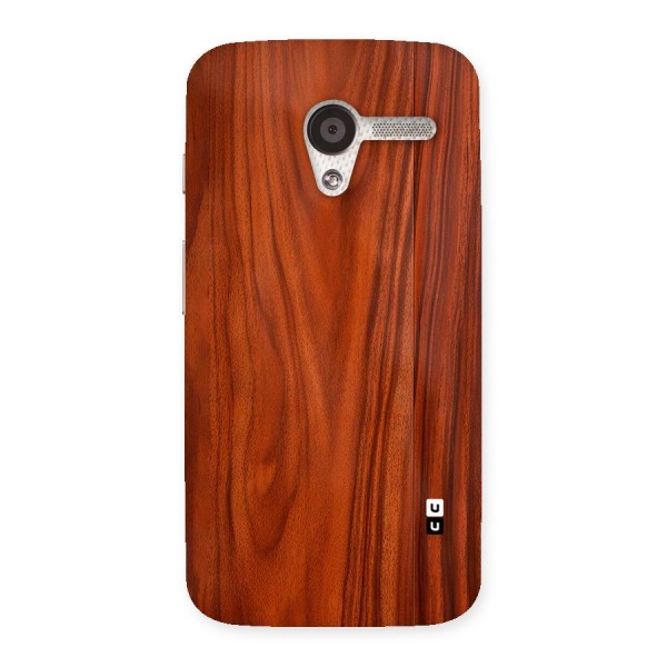 Wooden Texture Printed Back Case for Moto X