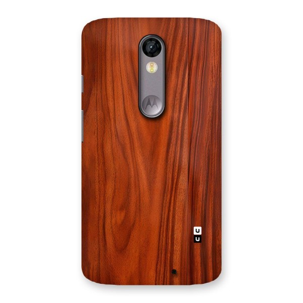 Wooden Texture Printed Back Case for Moto X Force