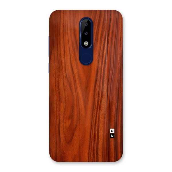 Wooden Texture Printed Back Case for Nokia 5.1 Plus