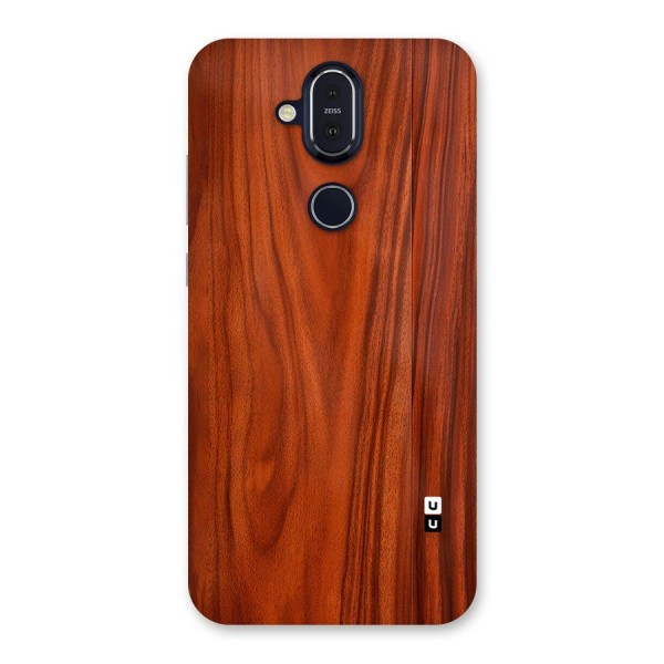 Wooden Texture Printed Back Case for Nokia 8.1