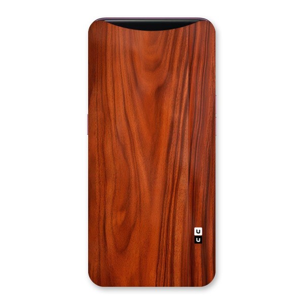 Wooden Texture Printed Back Case for Oppo Find X