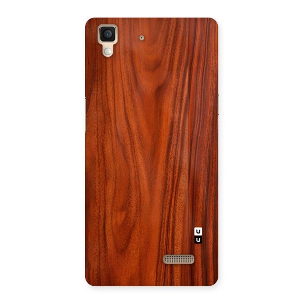 Wooden Texture Printed Back Case for Oppo R7