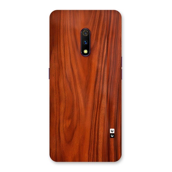 Wooden Texture Printed Back Case for Realme X