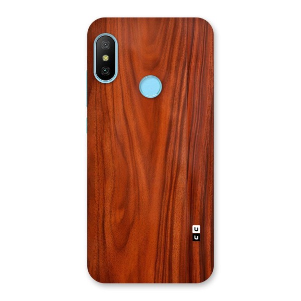 Wooden Texture Printed Back Case for Redmi 6 Pro