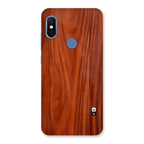 Wooden Texture Printed Back Case for Redmi Note 6 Pro