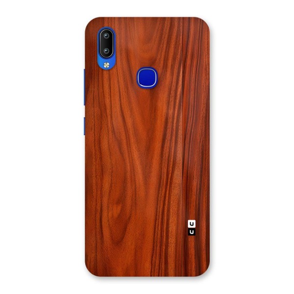 Wooden Texture Printed Back Case for Vivo Y91