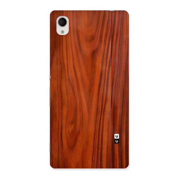 Wooden Texture Printed Back Case for Xperia M4