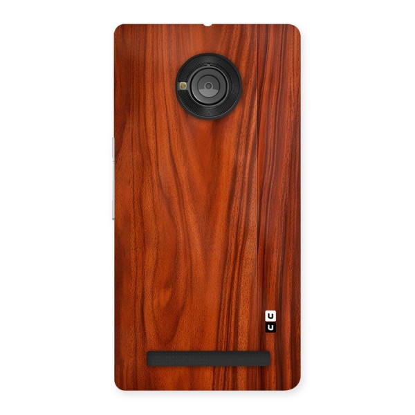 Wooden Texture Printed Back Case for Yuphoria