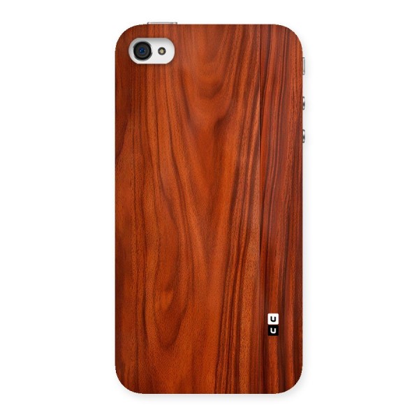 Wooden Texture Printed Back Case for iPhone 4 4s