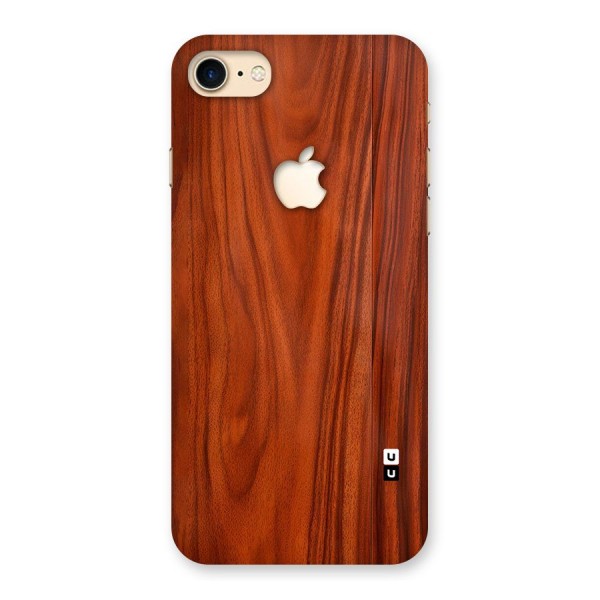 Wooden Texture Printed Back Case for iPhone 7 Apple Cut