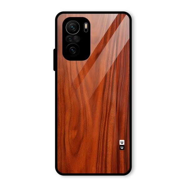 Wooden Texture Printed Glass Back Case for Mi 11x