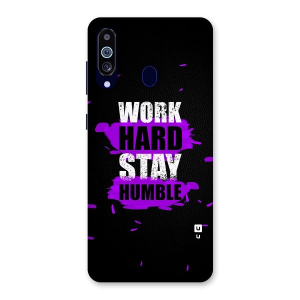 Work Hard Stay Humble Back Case for Galaxy A60