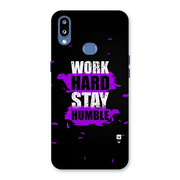 Work Hard Stay Humble Back Case for Galaxy M01s