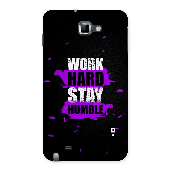 Work Hard Stay Humble Back Case for Galaxy Note