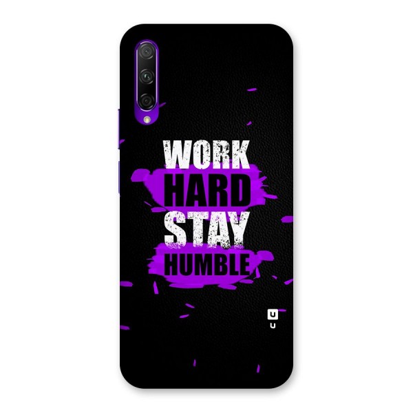 Work Hard Stay Humble Back Case for Honor 9X Pro