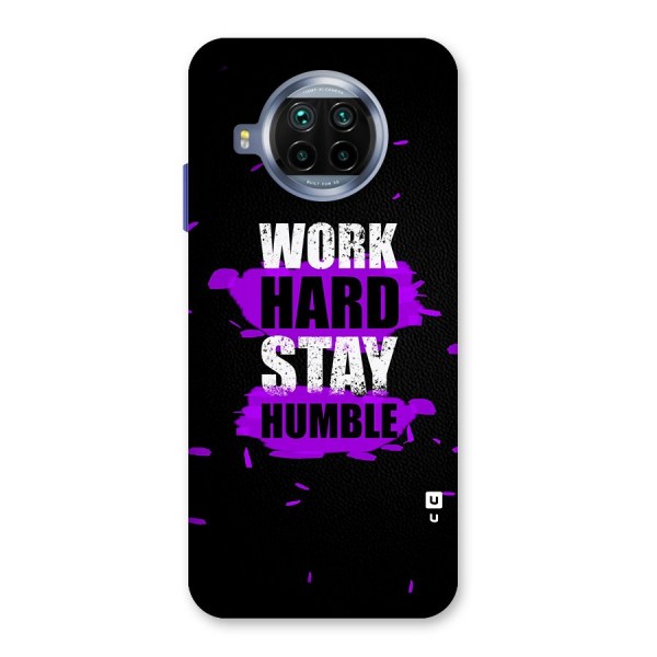 Work Hard Stay Humble Glass Back Case for Mi 10i