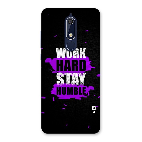 Work Hard Stay Humble Back Case for Nokia 5.1