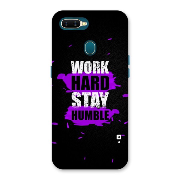 Work Hard Stay Humble Back Case for Oppo A12