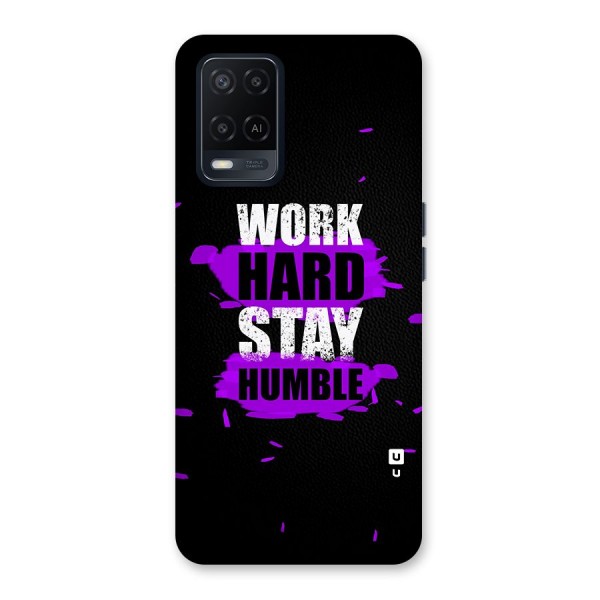 Work Hard Stay Humble Back Case for Oppo A54