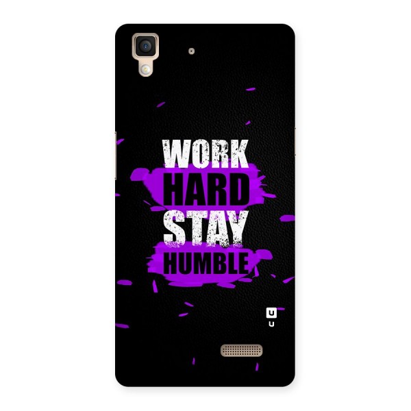 Work Hard Stay Humble Back Case for Oppo R7