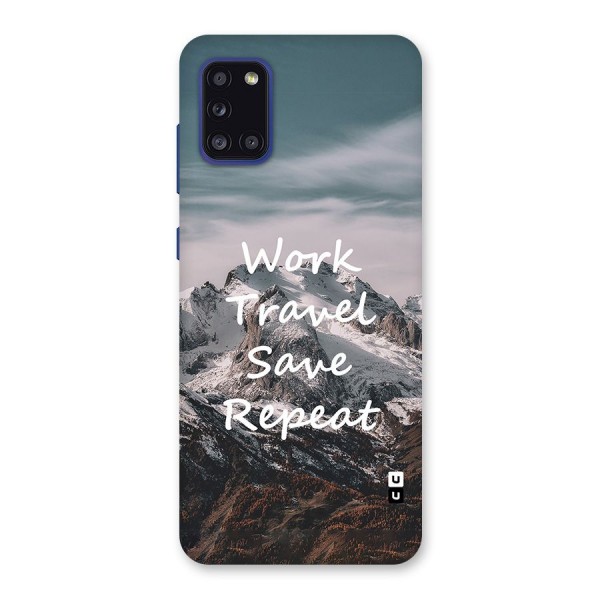 Work Travel Back Case for Galaxy A31