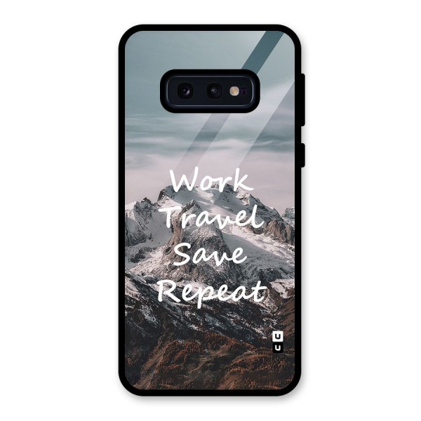 Work Travel Glass Back Case for Galaxy S10e