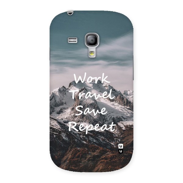 Work Travel Back Case for Galaxy S3 Mini