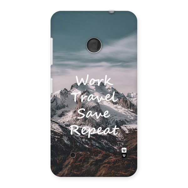 Work Travel Back Case for Lumia 530