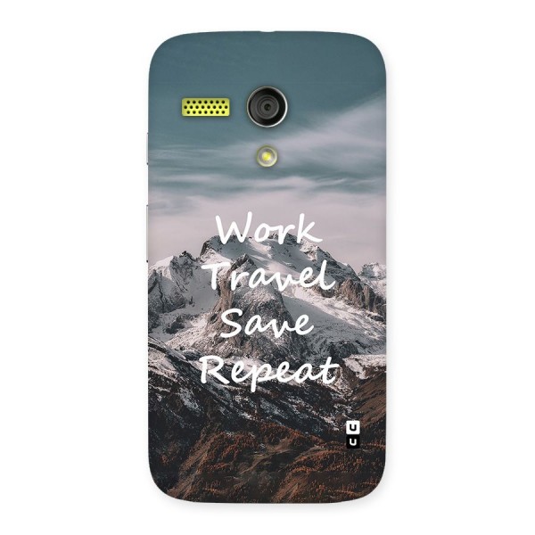 Work Travel Back Case for Moto G