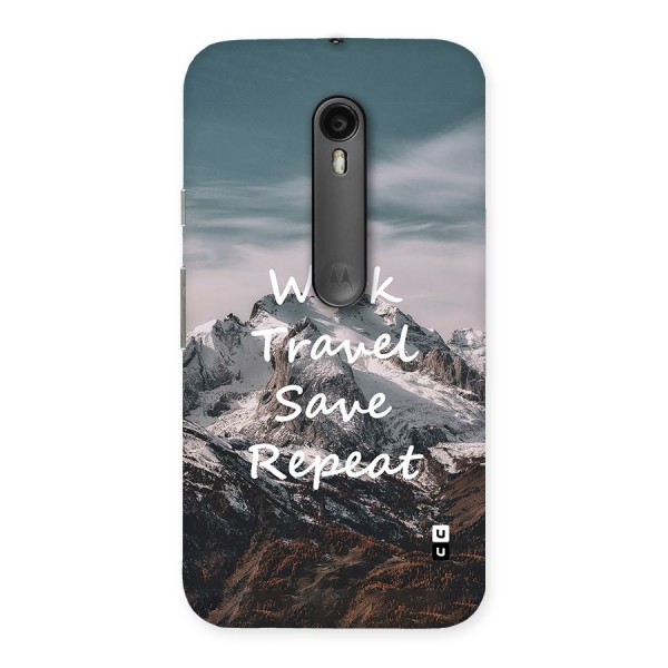 Work Travel Back Case for Moto G3