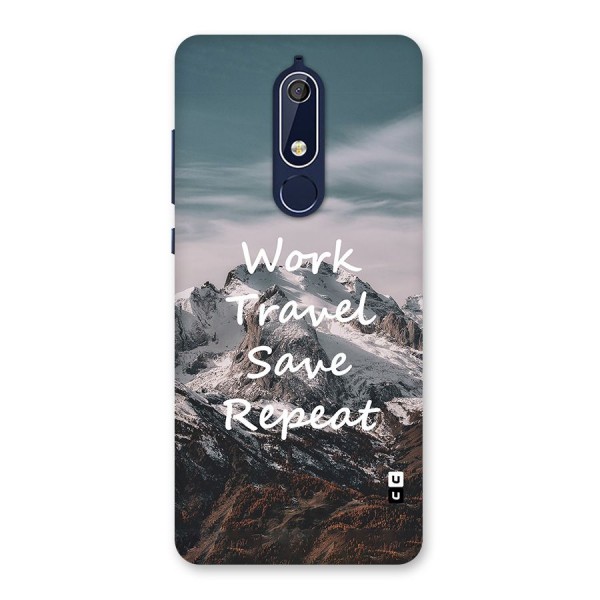 Work Travel Back Case for Nokia 5.1