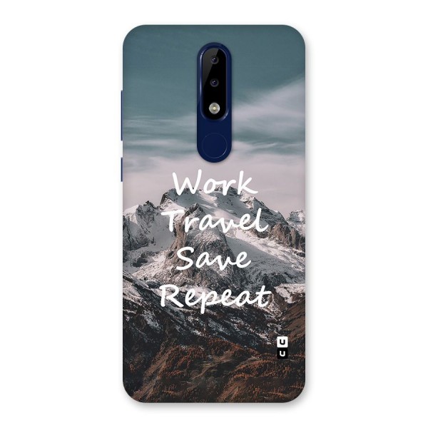 Work Travel Back Case for Nokia 5.1 Plus