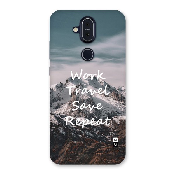 Work Travel Back Case for Nokia 8.1