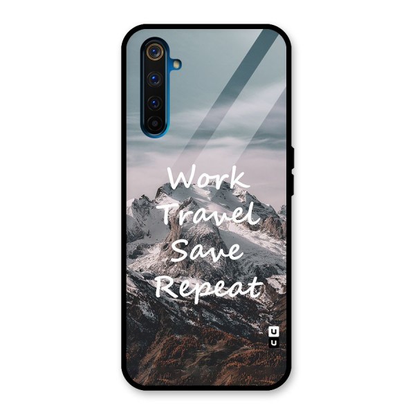 Work Travel Glass Back Case for Realme 6 Pro