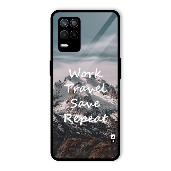 Work Travel Glass Back Case for Realme 9 5G