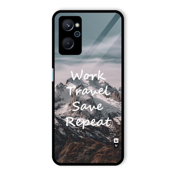 Work Travel Glass Back Case for Realme 9i