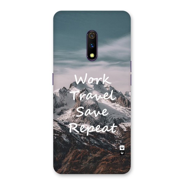 Work Travel Back Case for Realme X