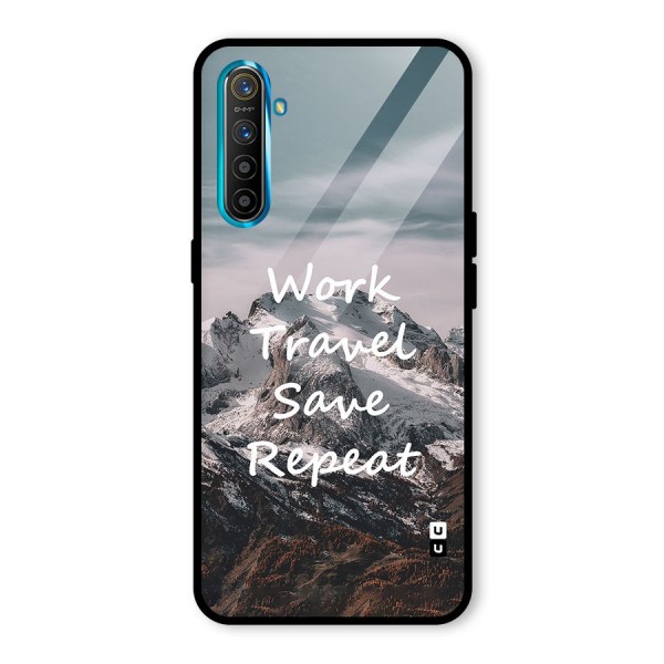 Work Travel Glass Back Case for Realme XT