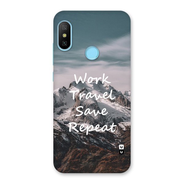 Work Travel Back Case for Redmi 6 Pro